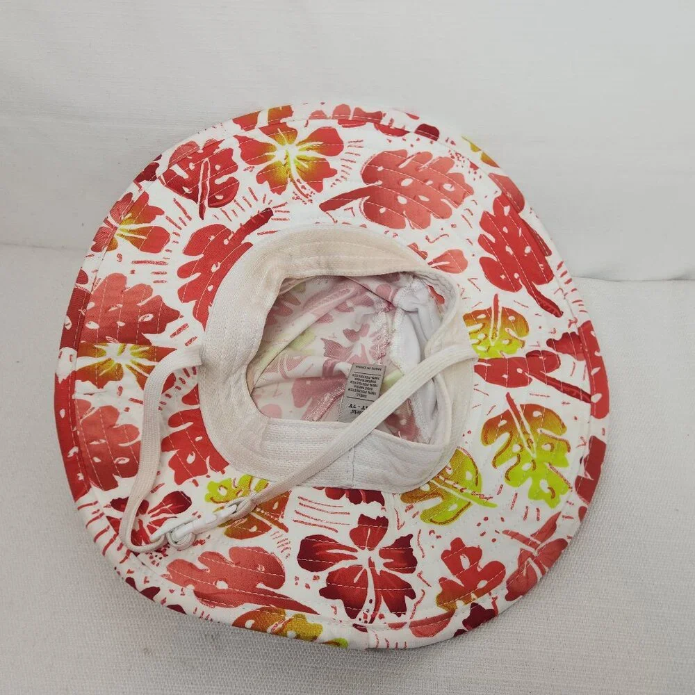 REI Girls Youth 4Y - 7Y Floral Sun Protection Bucket Hat